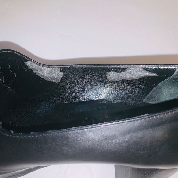 Franco Sarto black leather pumps size 7.5 - Picture 6 of 7